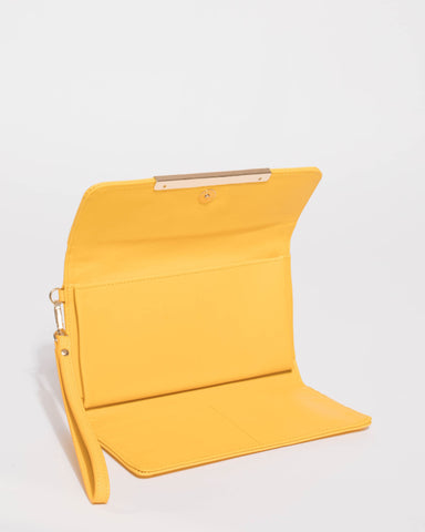 Yellow Fran Wristlet Wallet