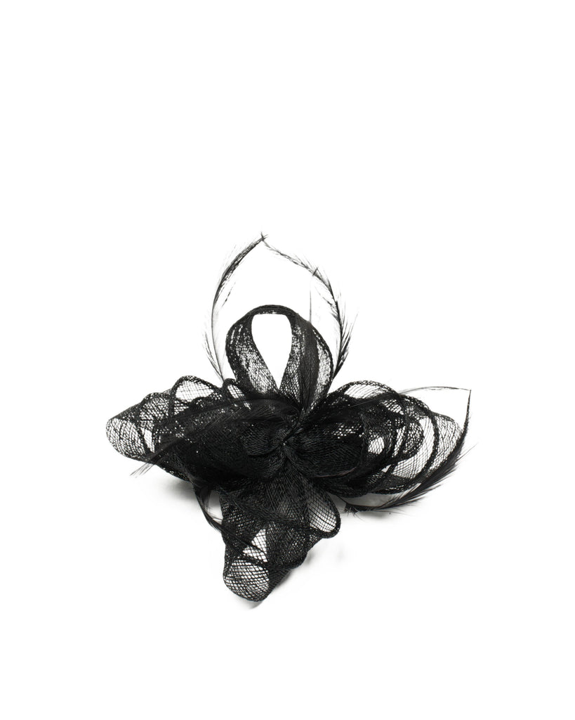 Black Fascinator Hair Clip