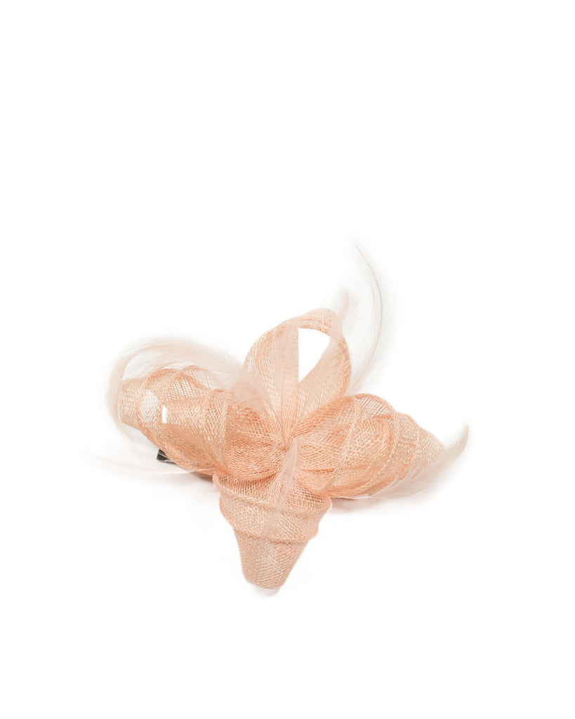 Blush Nude Fascinator Hair Clip