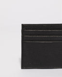Leo Black Leather Credit Card Wallet