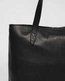 Black Nelly Leather Slouch Bag