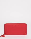 Red Leather Charlize Wallet