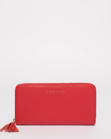Red Leather Charlize Wallet