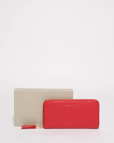 Red Leather Charlize Wallet