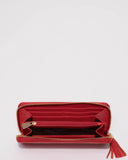 Red Leather Charlize Wallet