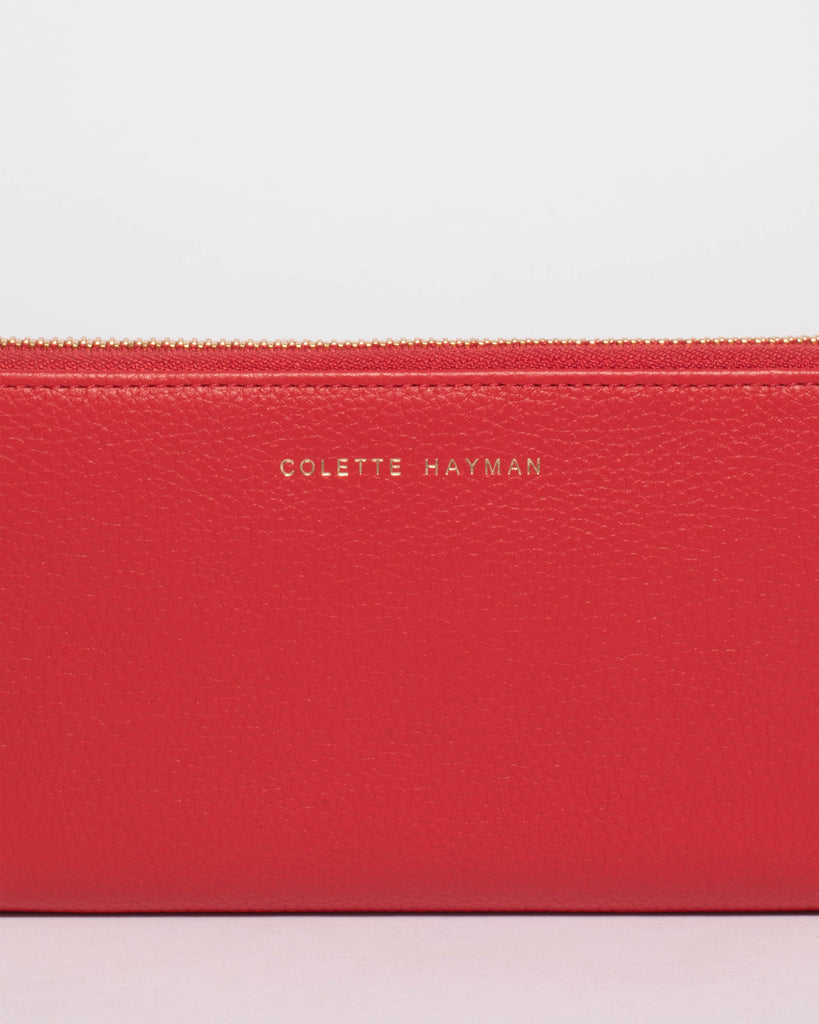 Red Leather Charlize Wallet