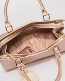 Rose Gold Jennifer Pom Pom Tote Bag