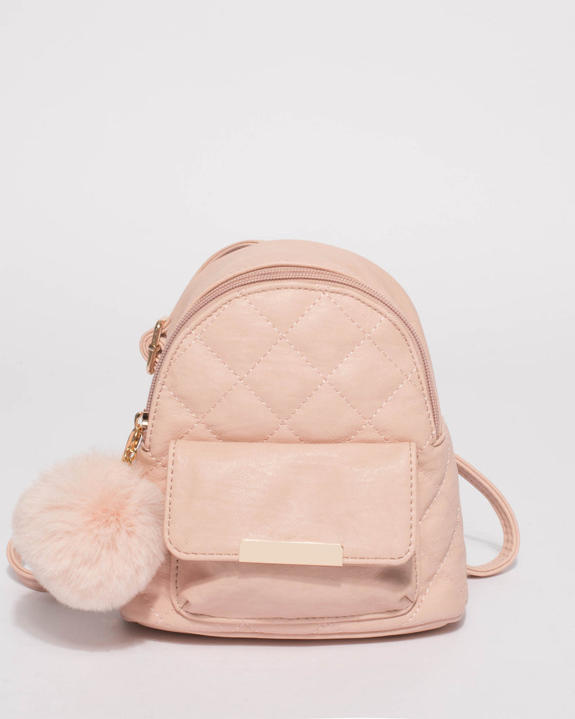 Pink Junior Quilted Mini Backpack