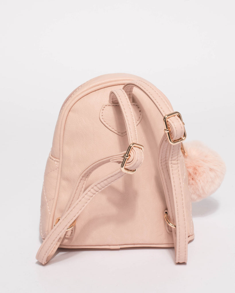 Pink Junior Quilted Mini Backpack