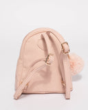 Pink Junior Quilted Mini Backpack
