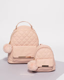 Pink Junior Quilted Mini Backpack