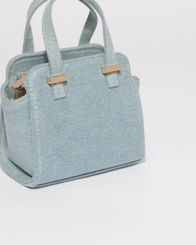 Blue Junior Didi Trapeze Mini Bag