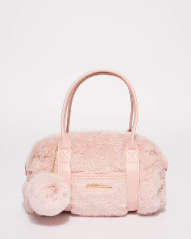 Pink Junior Tassel Mini Weekender Bag