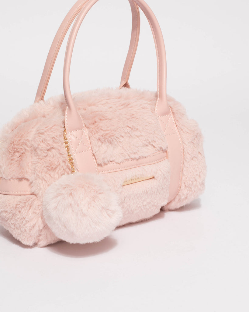 Pink Junior Tassel Mini Weekender Bag