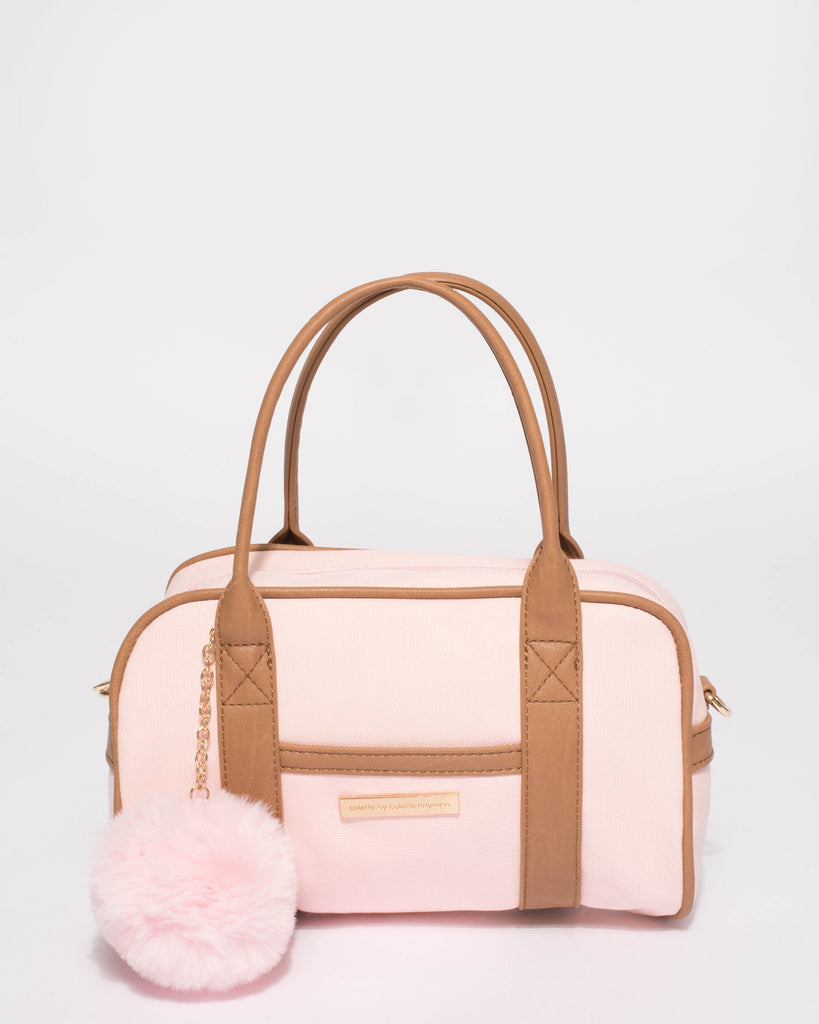 Pink Junior Tassel Mini Weekender Bag