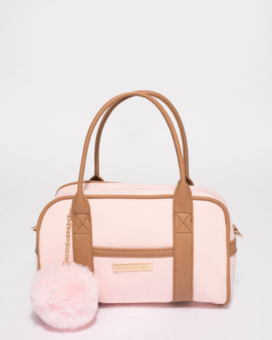 Pink Junior Tassel Mini Weekender Bag