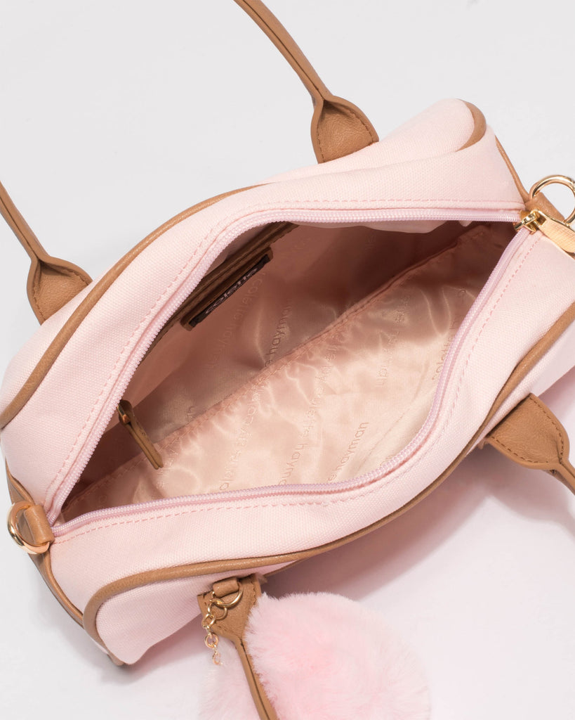 Pink Junior Tassel Mini Weekender Bag
