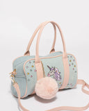 Blue Junior Unicorn Mini Weekender Bag