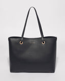 Navy Blake Leather Tote Bag