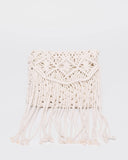 Ivory Crochet Tassel Crossbody Bag