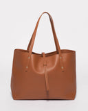 Tan Large Basic Tote Bag
