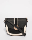 Monochrome Melissa Saddle Crossbody Bag