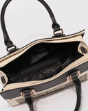 Monochrome Ella Square Medium Tote Bag