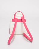 Pink White Junior Flamingo Mini Backpack