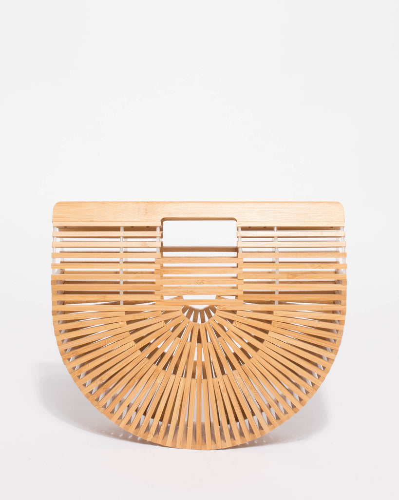 Natural Gia Basket Small Bag
