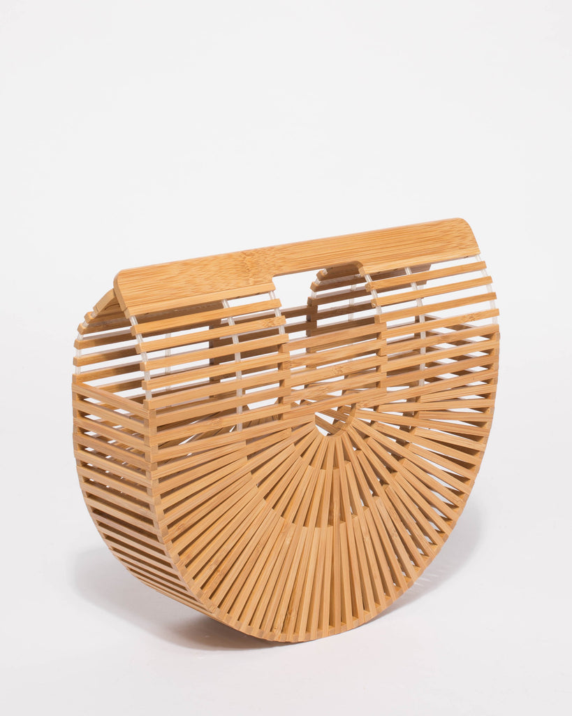 Natural Gia Basket Small Bag