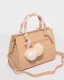 Natural Stephanie Scarf Tote Bag
