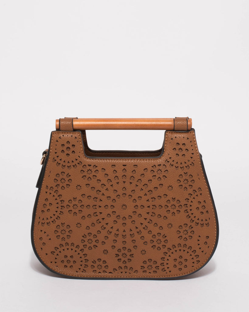 Tan Nova Mini Handle Tote Bag
