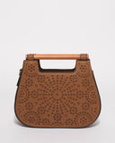 Tan Nova Mini Handle Tote Bag