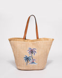 Natural Cassidy Straw Beach Bag