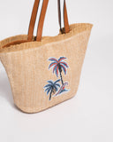 Natural Cassidy Straw Beach Bag