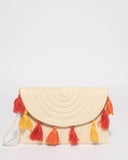 Natural Nova Weave Clutch Bag