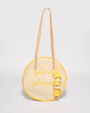 Natural And Yellow Summer Circle Tote Bag