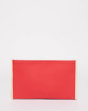 Red Dany Double Pouch Clutch Bag