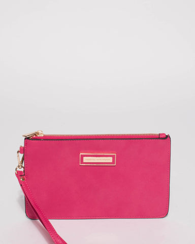 Pink Joanne Wristlet Purse