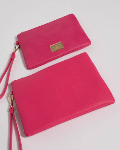 Pink Wristlet Two Purse Pack