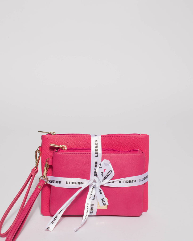Pink Wristlet Two Purse Pack