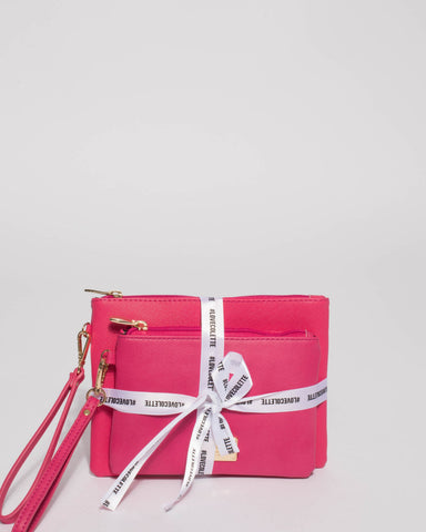 Pink Wristlet Two Purse Pack