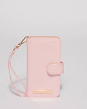 Pink Croc Textured Iphone 6, 7 & 8 Plus Purse
