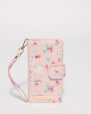 Pink Iphone 6, 7 & 8 Plus Purse With Rose Gold Hardware