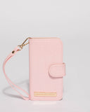 Pink Croc Textured Iphone 6, 7 & 8 Purse