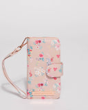 Pink Iphone 6, 7 & 8 Purse With Rose Gold Hardware