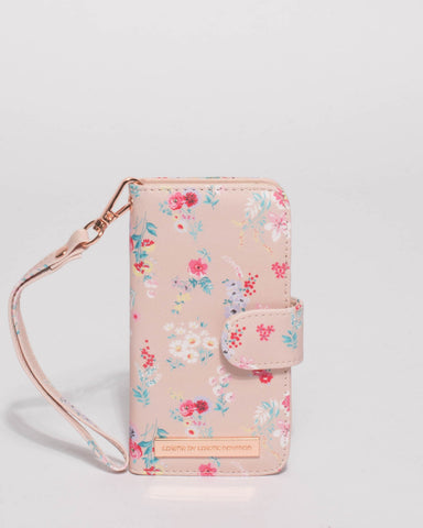 Pink Iphone 6, 7 & 8 Purse With Rose Gold Hardware