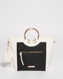 Monochrome Bella Ring Hardware Tote Bag
