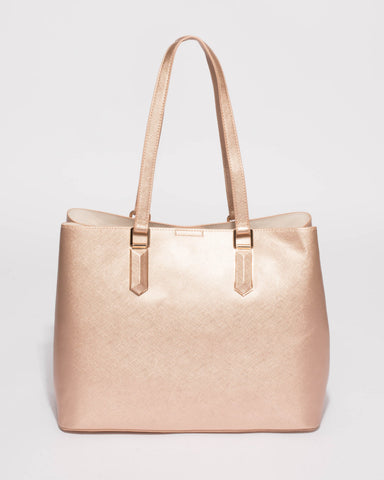 Rose Gold Tori Large New Tote Bag
