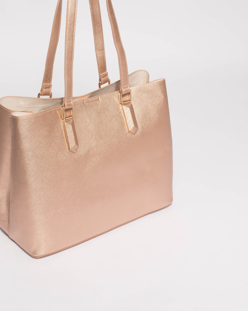 Rose Gold Tori Large New Tote Bag